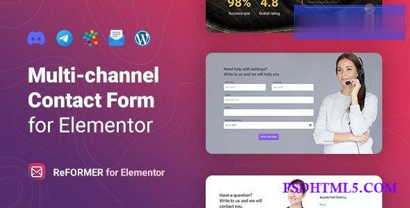 ReFormer v1.0.0 – Multichannel Contact Form for Elementor  Plugins-尚睿切图网