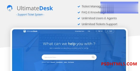 UltimateDesk v1.2 – 带知识库的支持票单系统 – 常见问题 插件-尚睿切图网