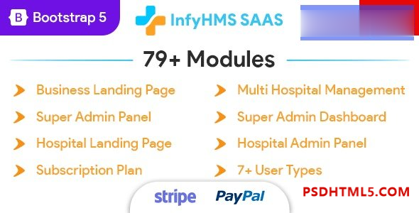 InfyHMS-Saas v1.1.1 – Laravel 多医院管理系统插件-尚睿切图网