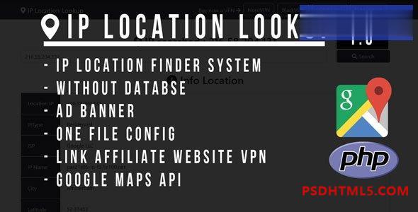 IP Location Lookup PHP Script v1.1 插件-尚睿切图网