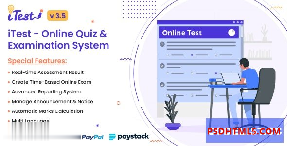 iTest v3.5 – 在线测验 – 考试系统插件-尚睿切图网