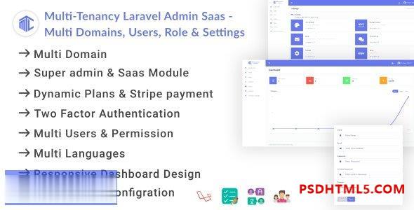 多租户 Laravel Admin Saas v1.0.2 - 域、用户、角色、权限 - 设置插件-尚睿切图网