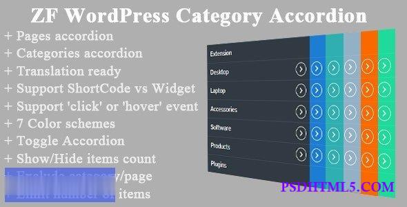 ZF v2.5.1 – WordPress Category Accordion  Plugins-尚睿切图网