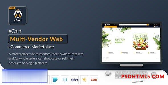 eCart Web v1.0.9 – 多供应商电子商务市场插件-尚睿切图网