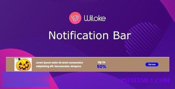 Wiloke Notification Bar v1.0.0  Plugins-尚睿切图网