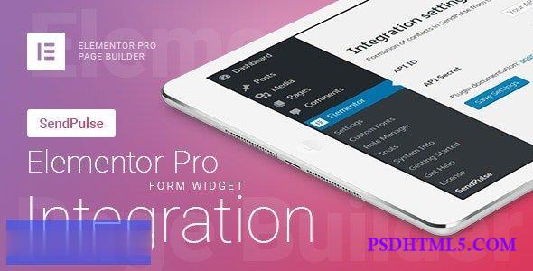 Elementor Pro Form Widget - SendPulse - Integration v1.10.0  Plugins-尚睿切图网