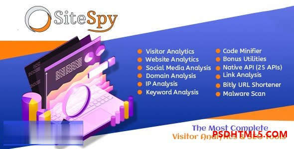 SiteSpy v7.2 – 最完整的访客分析 – SEO工具 – nulled插件-免激活插件-破解版-尚睿切图网