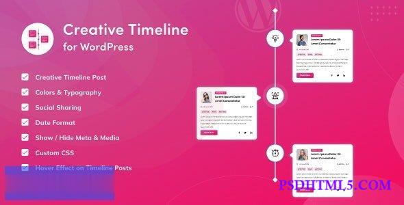 Creative Timeline for WordPress v1.0.1  Plugins-尚睿切图网