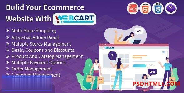 Web-cart 2.1 – 多店铺电子商务购物车解决方案插件-尚睿切图网