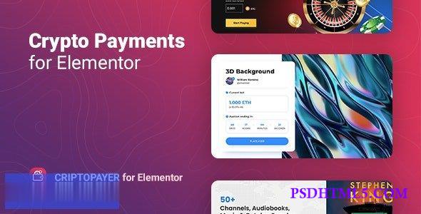 Criptopayer v1.0.0 – Crypto Payment Button for Elementor  Plugins-尚睿切图网
