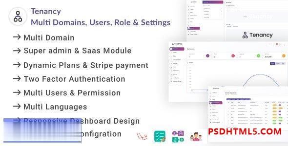 Tenancy v1.0.3 – 域、数据库、用户、角色、权限 – 设置插件-尚睿切图网