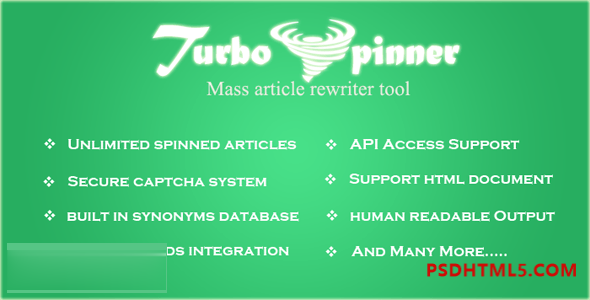 Turbo Spinner v1.8 - 文章改写插件-尚睿切图网