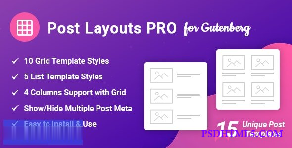 Post Layouts Pro for Gutenberg v1.0.2  Plugins-尚睿切图网