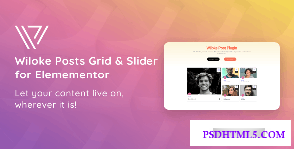 Wiloke Posts Grid & Slider for Elementor v1.0.0  Plugins-尚睿切图网