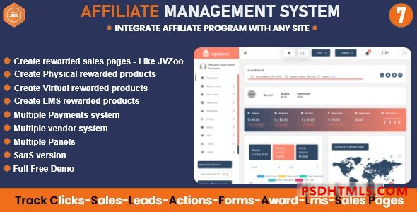 Affiliate Management System v7.0.0.2 - PHP 平台插件-尚睿切图网