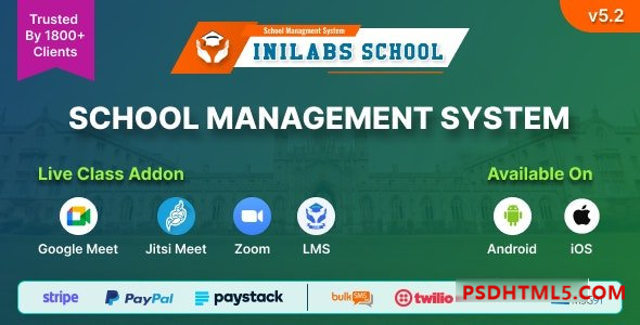 Inilabs School Express v5.2 – 学校管理系统插件-尚睿切图网