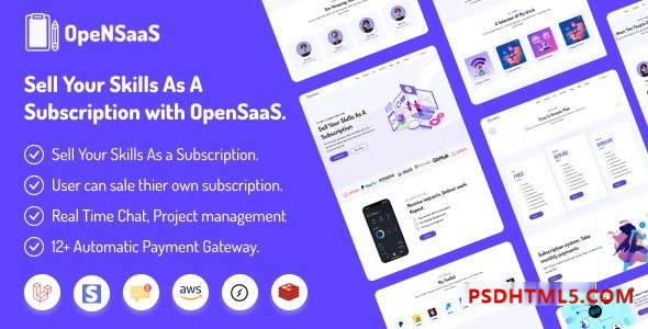 OpenSaaS v1.0 – Sell Your Skills As A Subscription (SAAS) Plugins-尚睿切图网