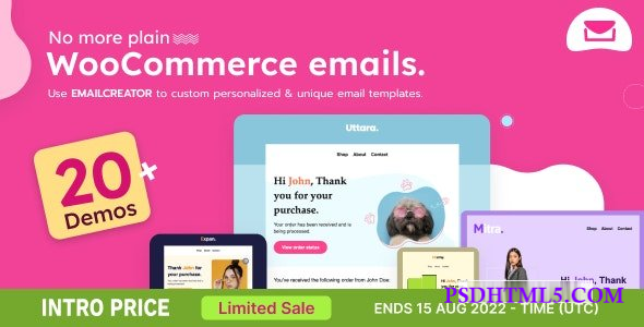 Email Creator v1.0.7 – WooCommerce Email Template Customizer  Plugins-尚睿切图网