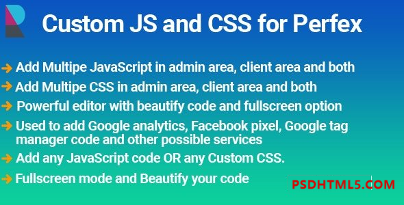 Elite Custom JS and CSS module for Perfex CRM v1.0.4 Plugins-尚睿切图网