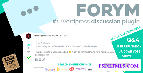 Forym v1.5.8 – Modern Discussion Forum for Wordpress  Plugins-尚睿切图网