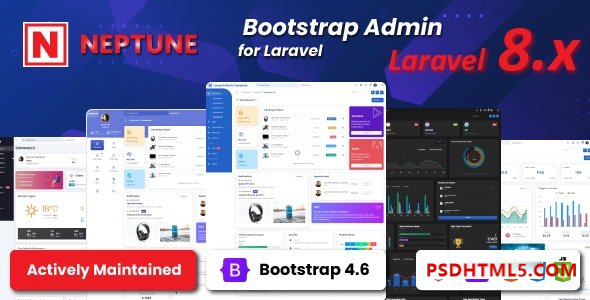 Neptune v1.0.12 – Laravel 管理 UI 模板插件-尚睿切图网