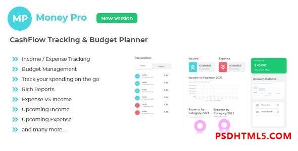 Money Pro v3.1 – 现金流和预算管理器插件-尚睿切图网