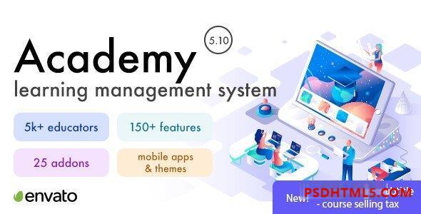 Academy v5.10 – 学习管理系统 – nulled插件-免激活插件-破解版-尚睿切图网