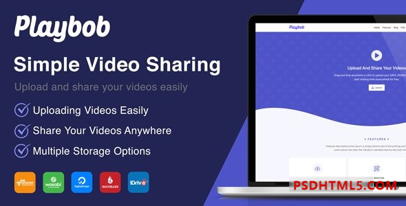 Playbob v1.1 – Simple Video Sharing – nulled Plugins-尚睿切图网