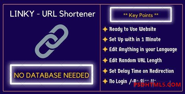 Linky v1.0 – 无需数据库的URL Shortener Script 插件-尚睿切图网