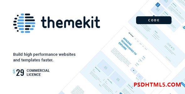 Themekit Code v1.1 – 线框 HTML 框架插件-尚睿切图网