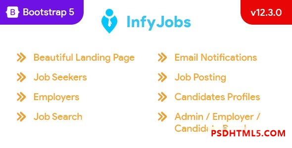 InfyJobs v12.3.0 – Job Portal – Laravel Job Board Plugins-尚睿切图网