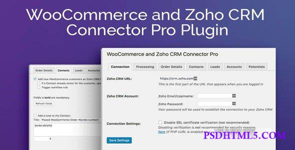 Zoho CRM Connector Pro for WooCommerce 2.1.5  Plugins-尚睿切图网