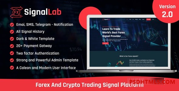 SignalLab v2.0 – 外汇和加密货币交易信号平台 – nulled插件-免激活插件-破解版-尚睿切图网