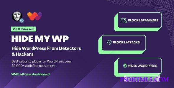 Hide My WP v6.2.7 – Amazing Security Plugin for WordPress!  Plugins-尚睿切图网