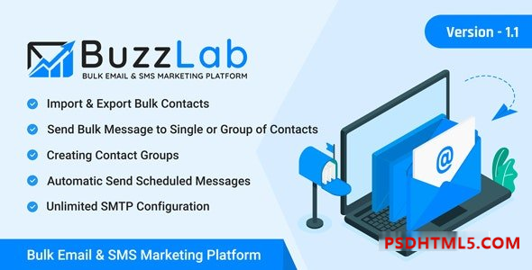 BuzzLab v1.1 – 群发邮件和短信营销平台 – nulled插件-免激活插件-破解版-尚睿切图网