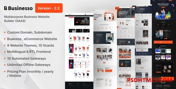 Businesso v2.2 – Business Website SAAS (Multitenancy) – nulled插件-免激活插件-破解版-尚睿切图网