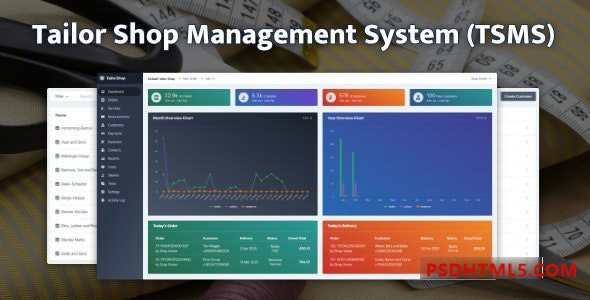 裁缝店管理系统 (TSMS) v1.5.1 插件-尚睿切图网