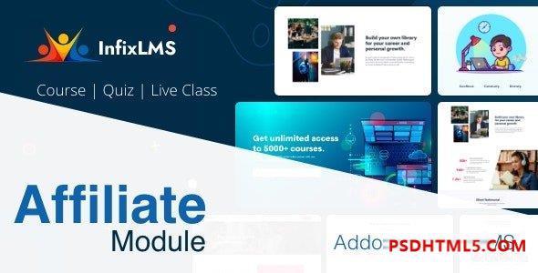 Affiliate add-on v1.4.0 – Infix LMS Laravel Learning Management System 插件-尚睿切图网