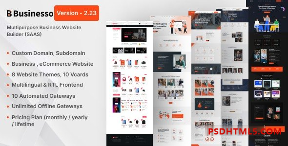 Businesso 2.23 – Business Website SAAS (Multitenancy) – nulled Plugins-尚睿切图网