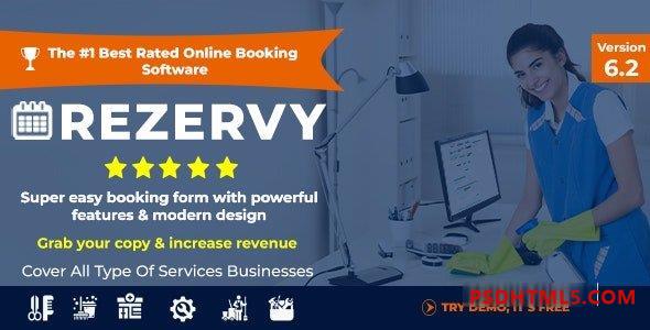 Rezervy v6.2 – 清洁、女佣、水管工、维护、修理、沙龙服务的在线预订系统 插件-尚睿切图网