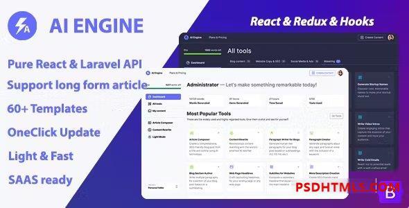 AI Engine v1.1.6 – AI Copywriter – Content Writer (SAAS) 插件-尚睿切图网