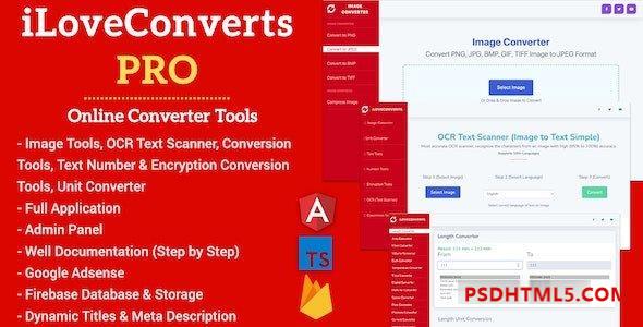 All in One iLoveConverts PRO – Online Converter Tools Full Production Ready App with Admin Panel – 7 January 2023 Plugins-尚睿切图网