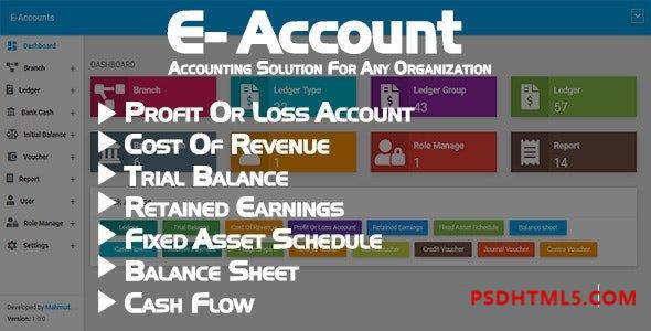 E-Account v1.0 – 适用于任何组织的会计软件 插件-尚睿切图网