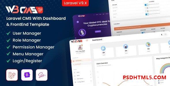 W3CMS-Laravel v1.2 – 内容管理系统插件-尚睿切图网