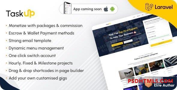 Taskup v1.4 - 自由职业者与服务搜索市场插件-尚睿切图网