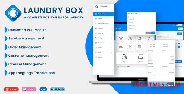 Laundry Box v1.2.0 – POS 和订单管理系统插件-尚睿切图网