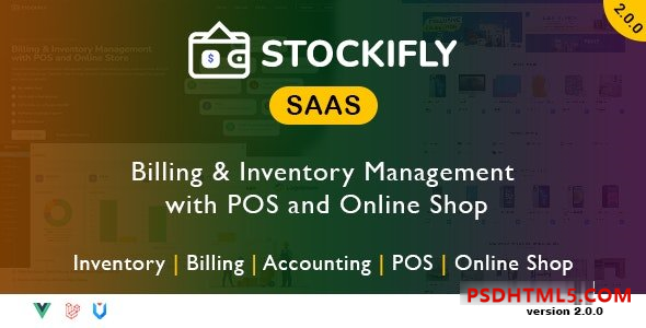 Stockifly SAAS v2.0.0 – 含POS和网店插件的账单-库存管理-尚睿切图网