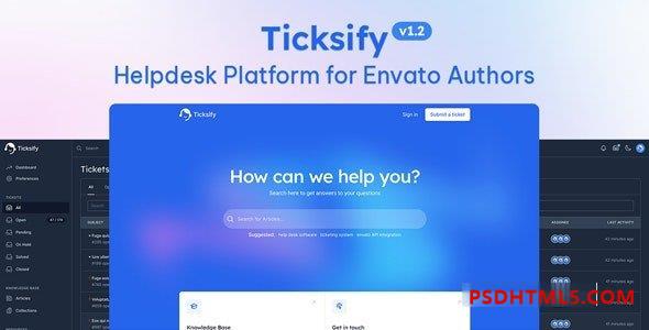 Ticksify v1.2.6 – 面向自由职业者和中小企业的客户支持软件 – nulled Plugins-尚睿切图网