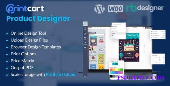 Printcart Product Designer v1.1.0 - WooCommerce WordPress  Plugins-尚睿切图网