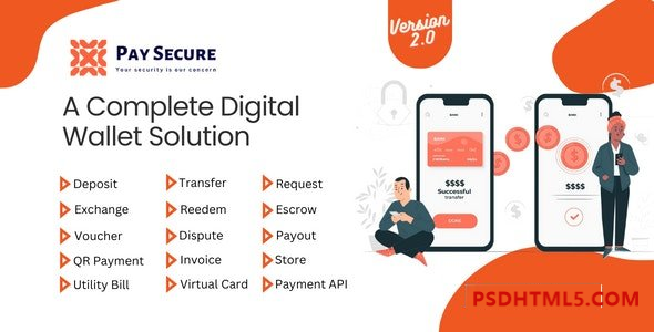 Pay Secure v2.0 – 完整的数字钱包解决方案 – nulled插件-免激活插件-破解版-尚睿切图网